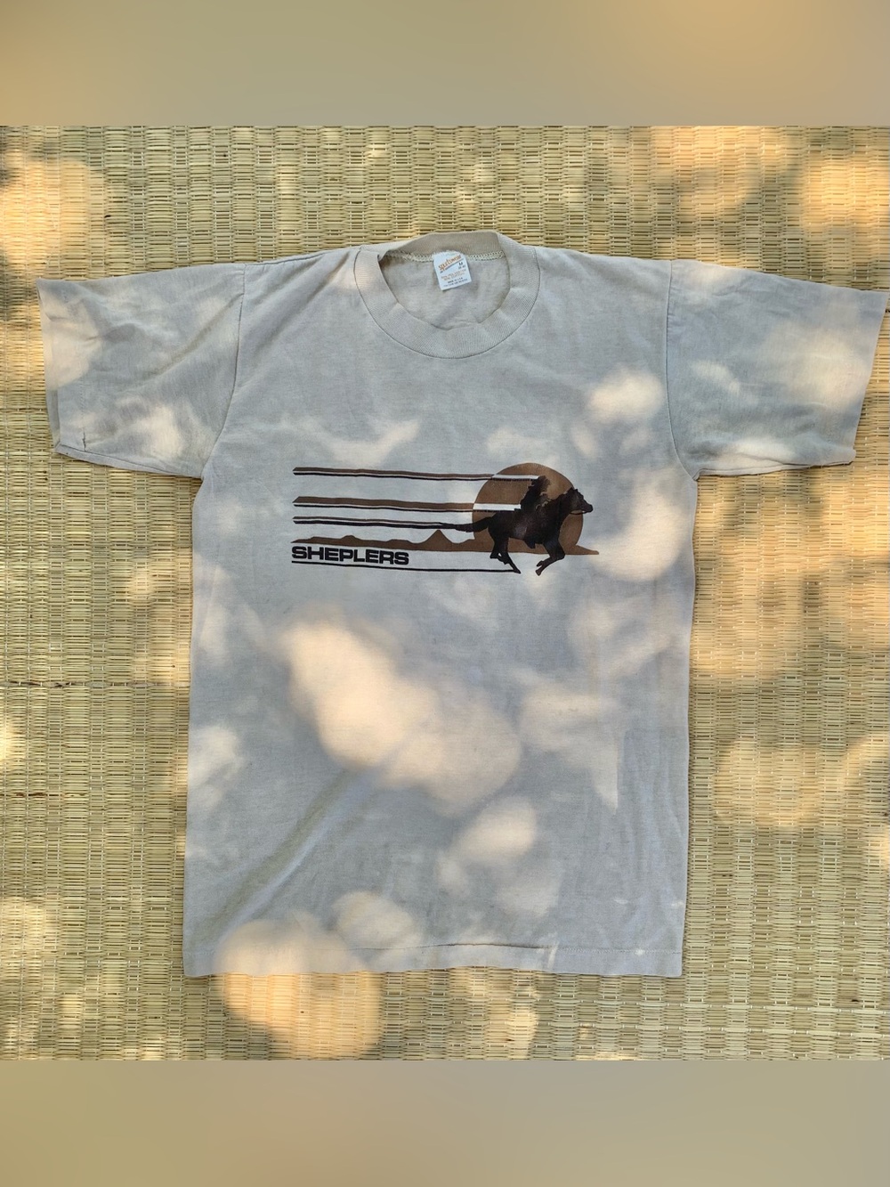 Vintage Sheplers Horse Rider Cowboy T-shirt